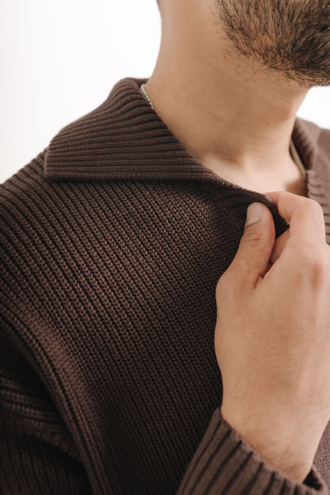 CHOCOLATE PIQUE KNIT